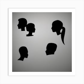 Profiles Art Print