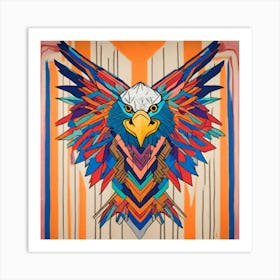 Eagle drawing flight Art Print