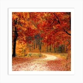 Autumn Leaves Art Print