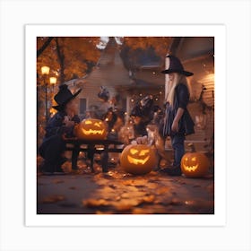 Halloween Stock Photos & Royalty-Free Footage Art Print