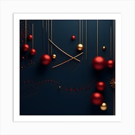 Christmass Abstract 006 1 Art Print