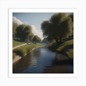 River In The Woods 11 Art Print