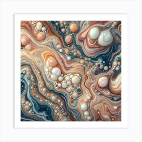 Abstract Marble Art Print