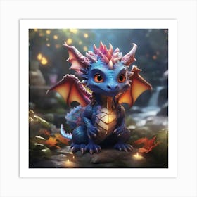 Dragon In The Forest 1 Art Print