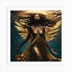 Golden Angel Art Print