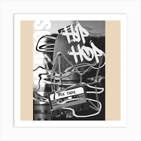 Hip Hop Tape Art Print