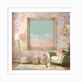 Shabby Chic Dreamy Mist Pastel Junk Journals Dollh (2) Art Print