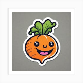 Carrot Sticker 8 Art Print