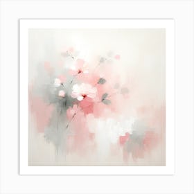 Pink Flowers Canvas Print Art Print