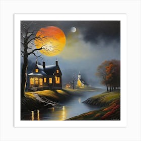 Eerie Night Art Print