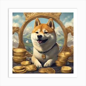 Shiba big shoot Art Print