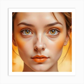 Portrait Of A Young Woman 9 Art Print