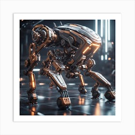 Futuristic Robot Art Print