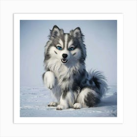 Husky Dog 2 Art Print