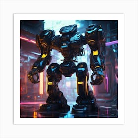 Futuristic Robot 75 Art Print