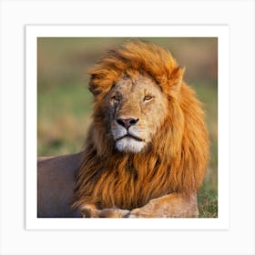 Lion - Lion Stock Videos & Royalty-Free Footage Art Print