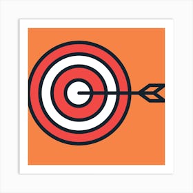 Target Icon Art Print