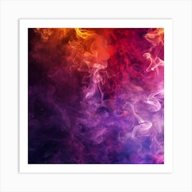 Abstract Smoke Background 2 Art Print