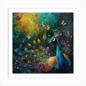 Peacock Art Print