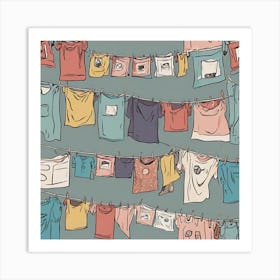 Laundry Day Art Print