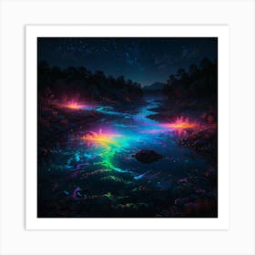 Rainbow River 1 Art Print