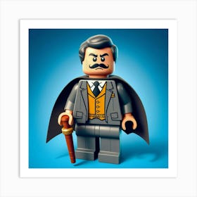 Alfred from Batman in Lego style Art Print