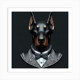 Doberman Pinup Art Print