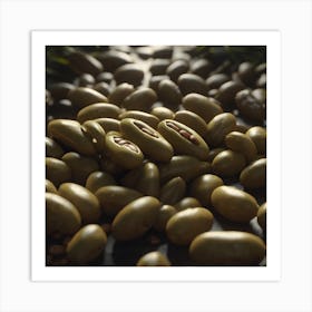 Olives On A Table Art Print