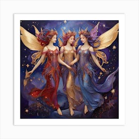Three Fairies Art Print