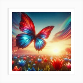 Butterfly In The Sky 12 Art Print