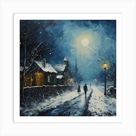 Aurora Winter Tapestry Art Print