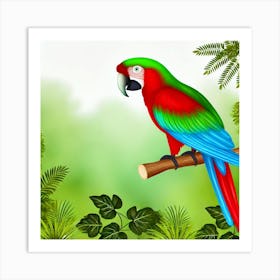 Parrot Stock Videos & Royalty-Free Footage Art Print