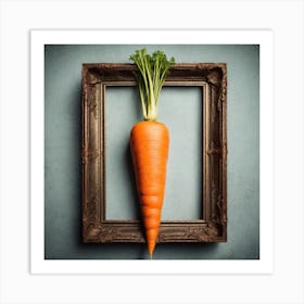 Carrot In Frame 1 Art Print