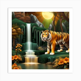 Tiger In The Forest 2 Art Print