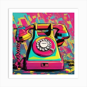 Telephone Art Print