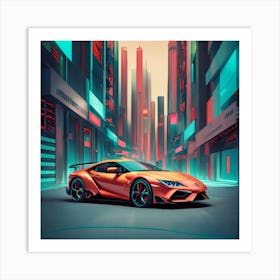 Futuristic Sports Car 9 Art Print