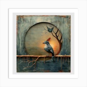 Bird On A Branch 6 Art Print