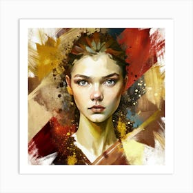 Portrait Of A Girl 1 Art Print