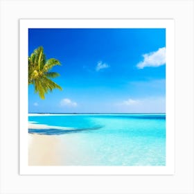 Tropical Beach(wall art) Art Print