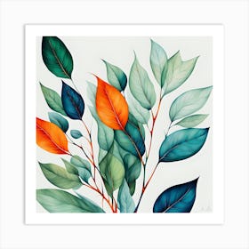 Boho tropical art Art Print