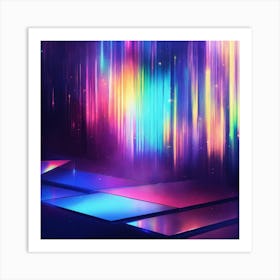 Overlapping colors Art Print