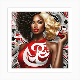 Afro-American Beauty Art Print