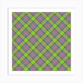 Plaid Fabric 183 Art Print