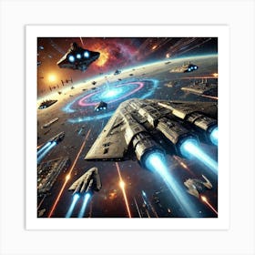 Lumen Command Ship Role Converted Art Print