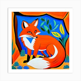 Fox In The Forest Art Print