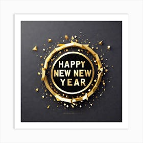 Happy New Year Background 5 Art Print