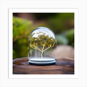 Tree In A Glass Dome Art Print