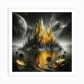 Golden City 2 Art Print