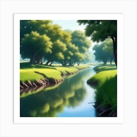 River In The Grass 24 Art Print