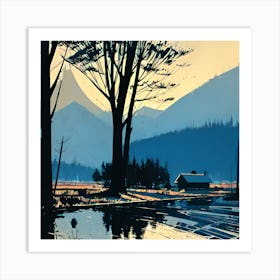 Winter Scene Art Print